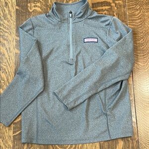 Vineyard Vines Heather Gray Quarter-Zip Pullover